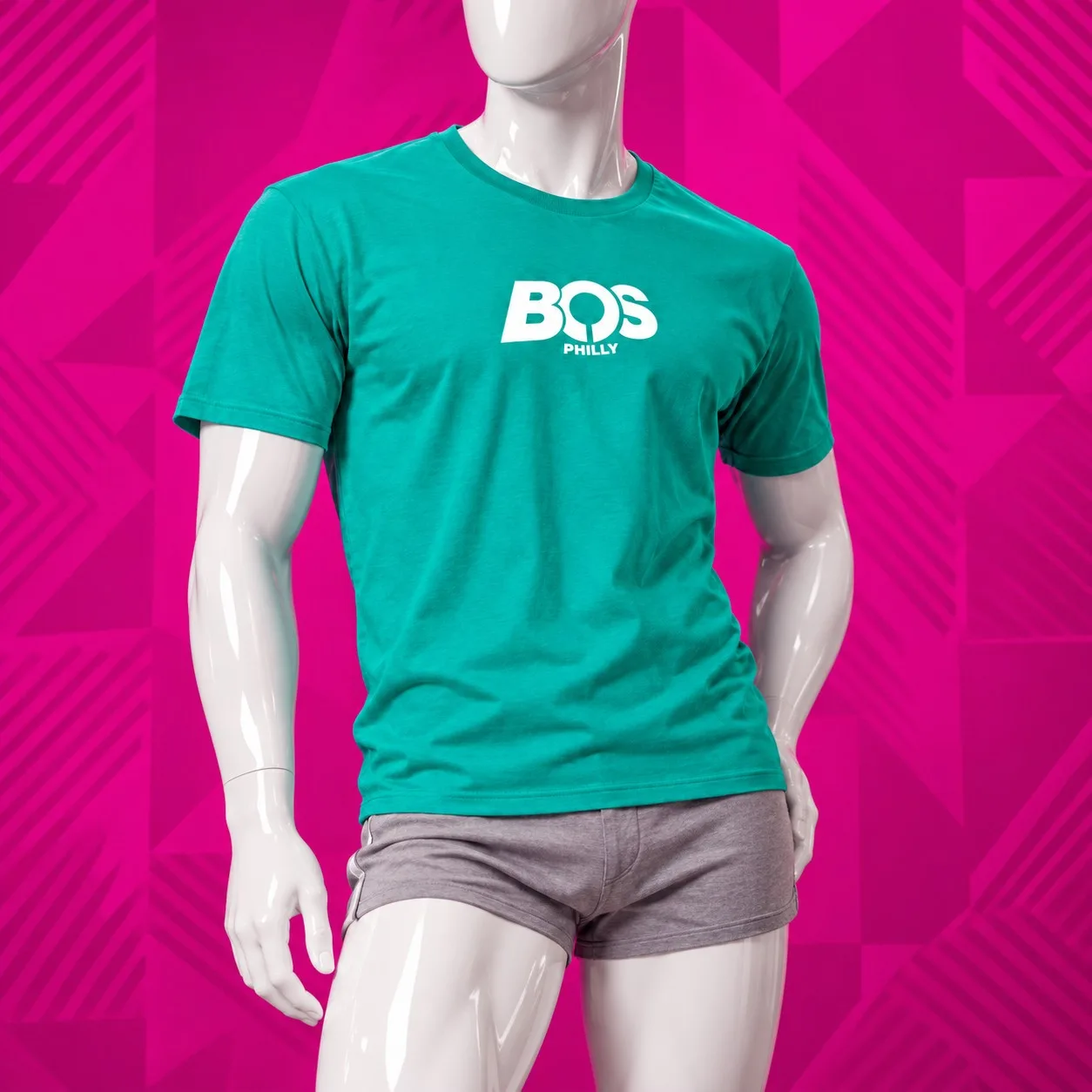 BOS Philly Logo Tee - Basic in Jade Dome
