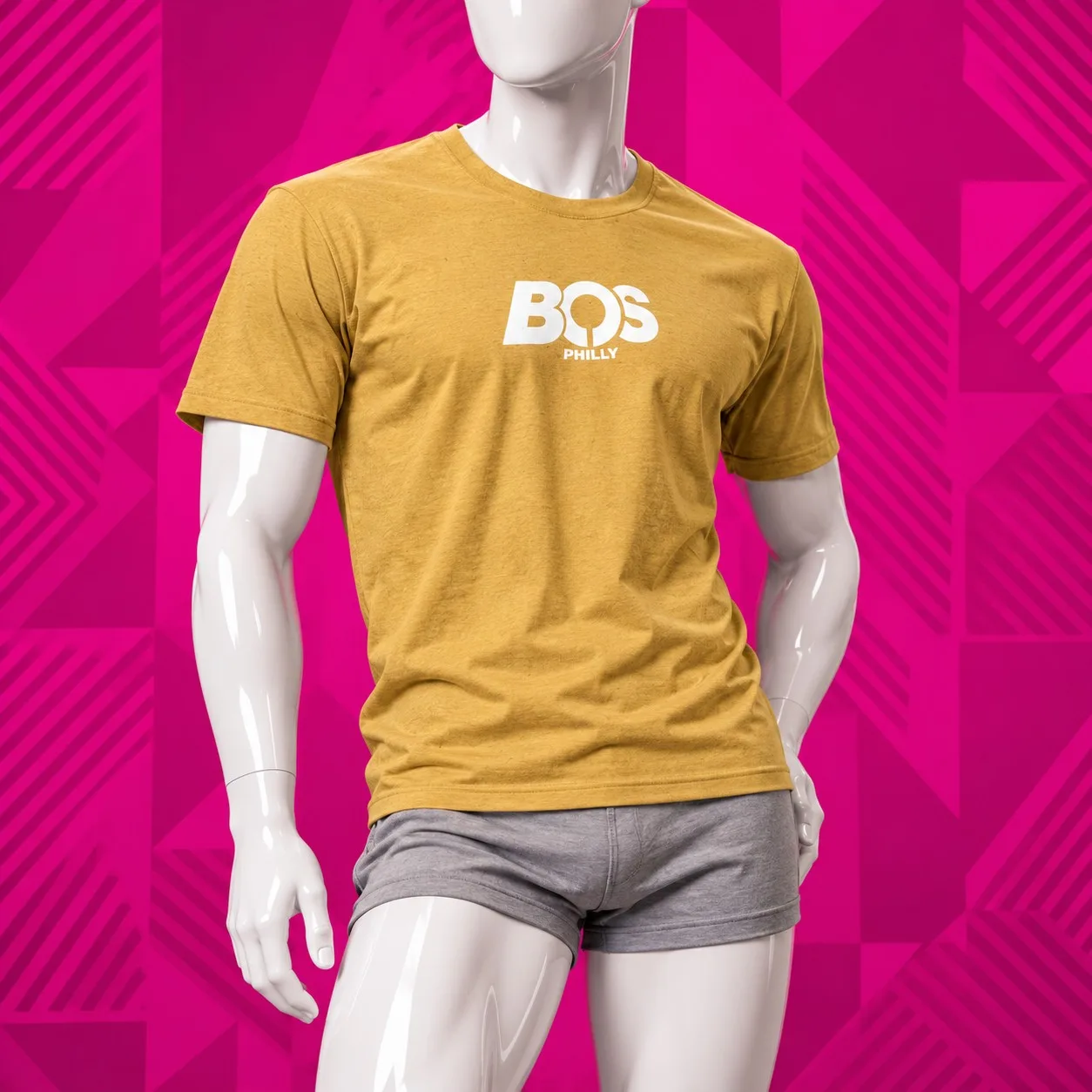 BOS Philly Logo Tee - Bougie in Mustard