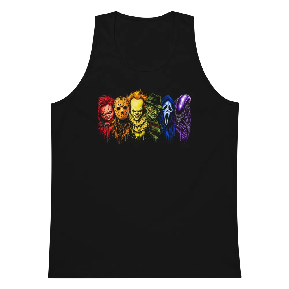 Rainbow Horror Tank - Bougie, Black
