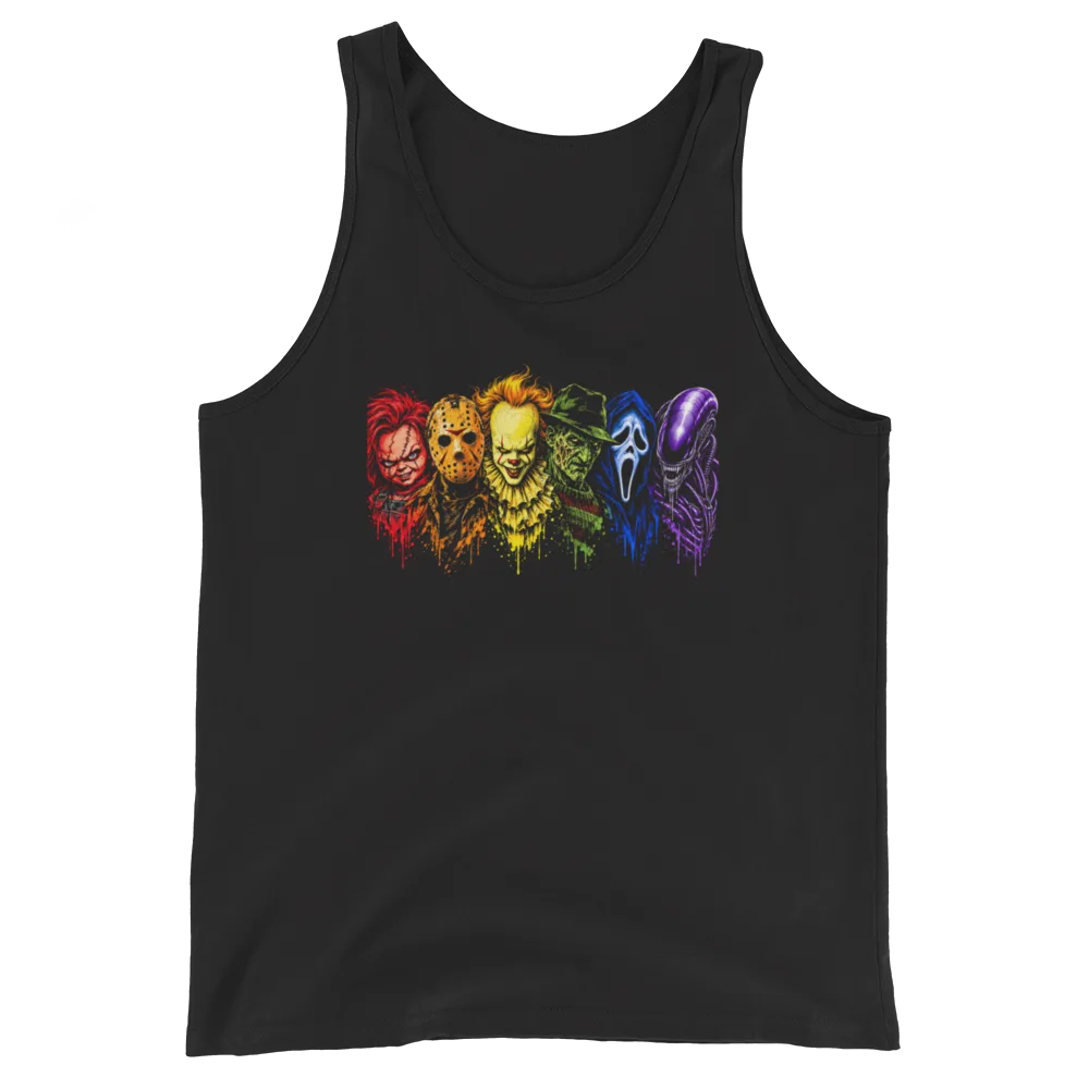 Rainbow Horror Tank - Basic, Black