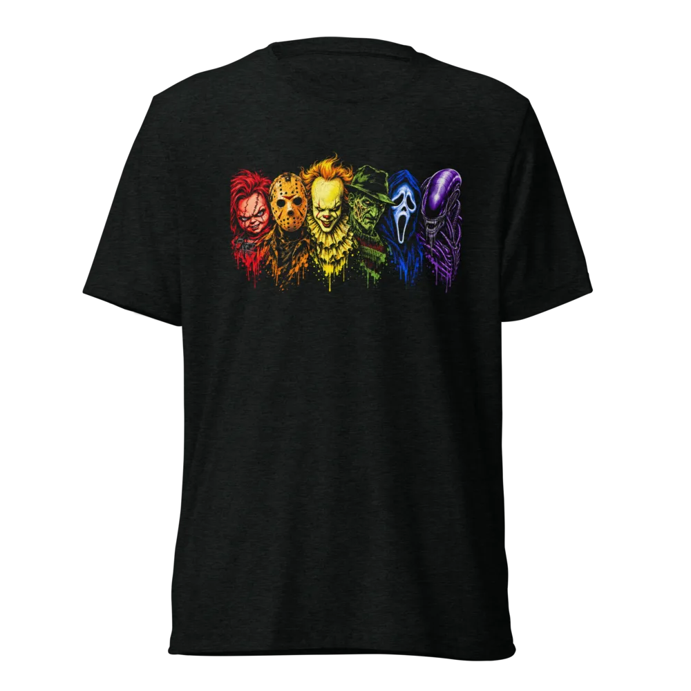 Rainbow Horror Tee - Bougie, Black